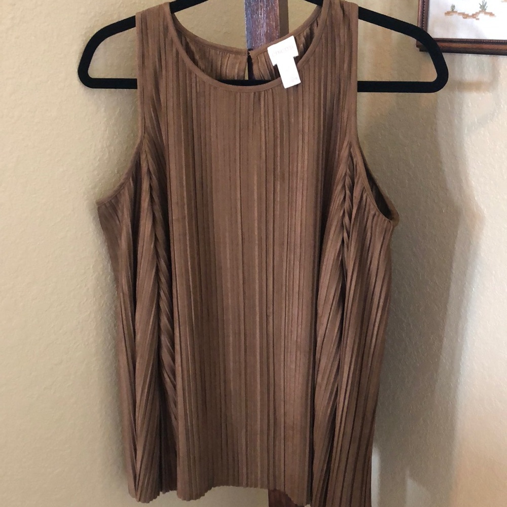 Brown Cold Shoulder Long Sleeve Top!